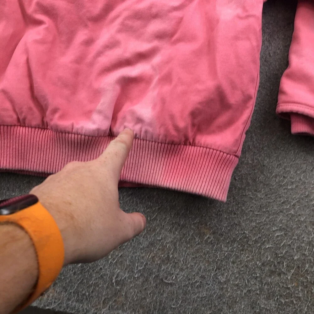 Carhartt Jacket Kids 5 Pink Hooded Canvas Bomber Sherpa Lined Winter Coat